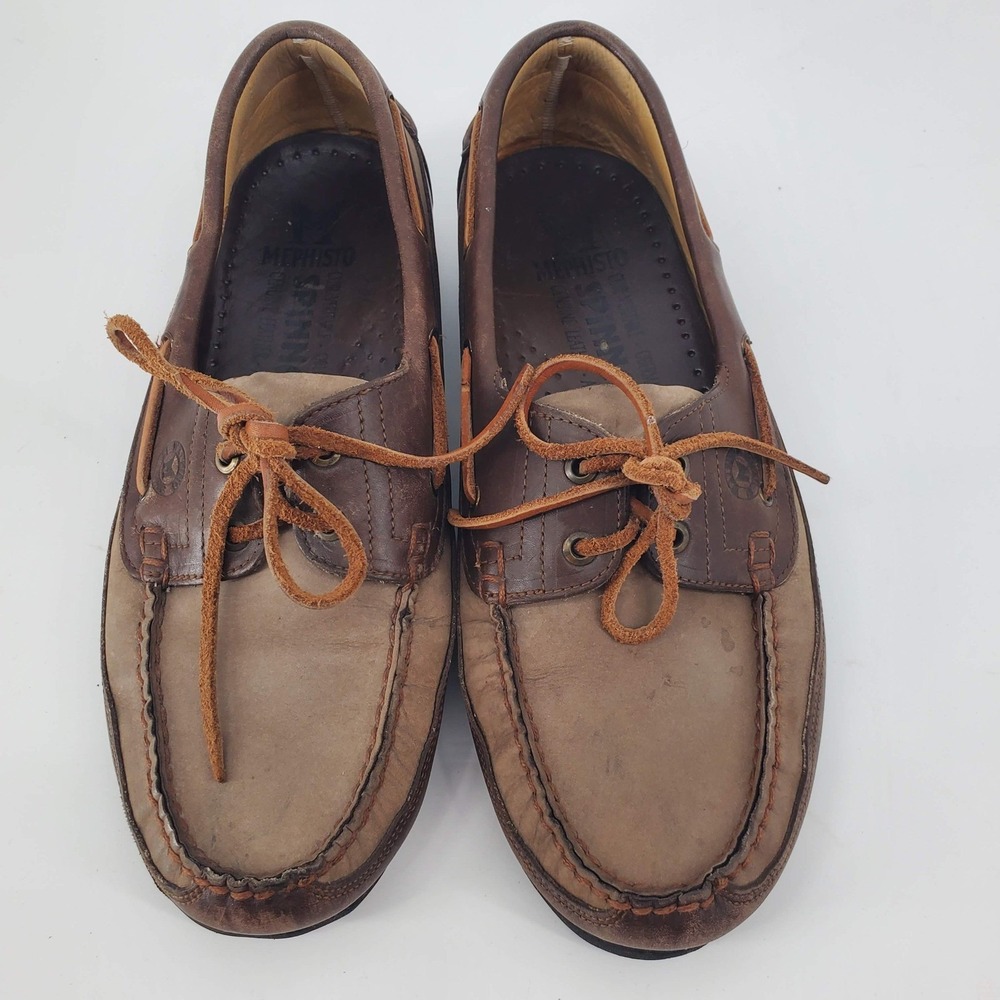Mephisto Spinnaker Leather Boat Shoes Men's Casual Loafers RESOLED Size 9 1/2